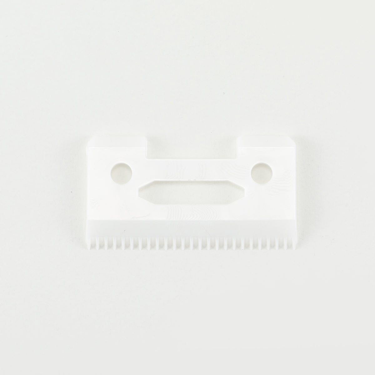 FrontSide of Skiptooth Clipper Blade Replacement in Ceramic White