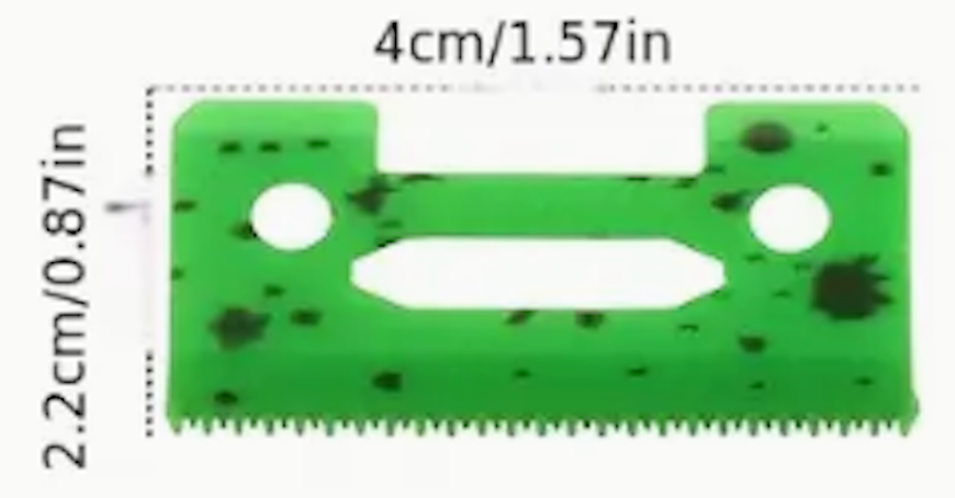 Size of Green Ceramic Clipper Blade Replacment